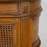 Small Beech Drum Table, Louis XVI style – 1920