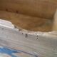 Ancienne caisse publicitaire en bois LUX