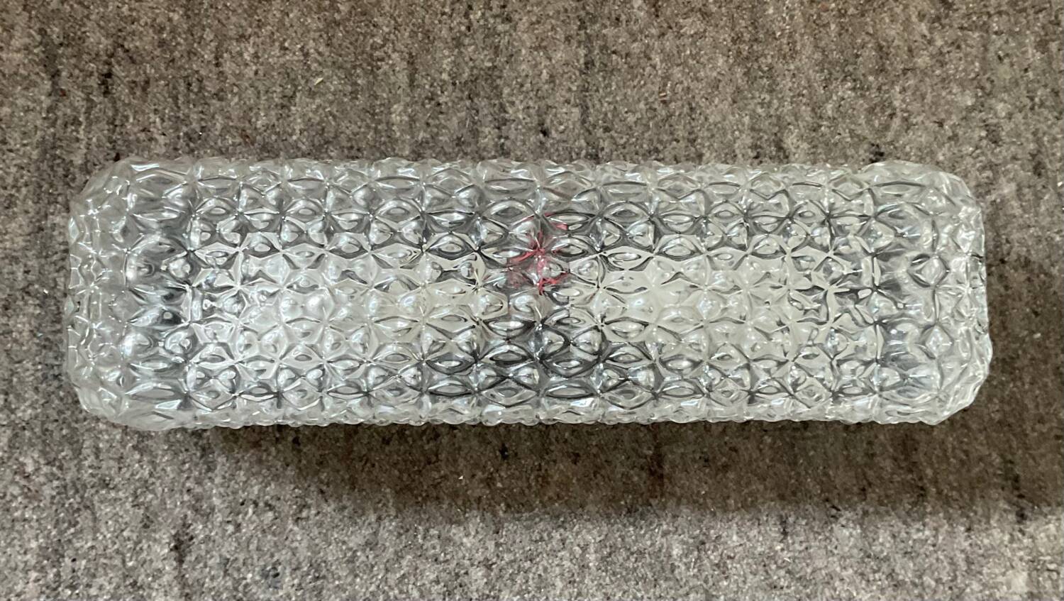 Applique vintage des années 70 en verre moulé