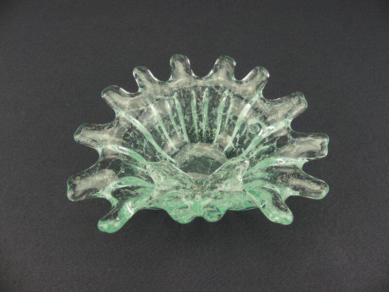 Coupe vide-poche en verre bullé