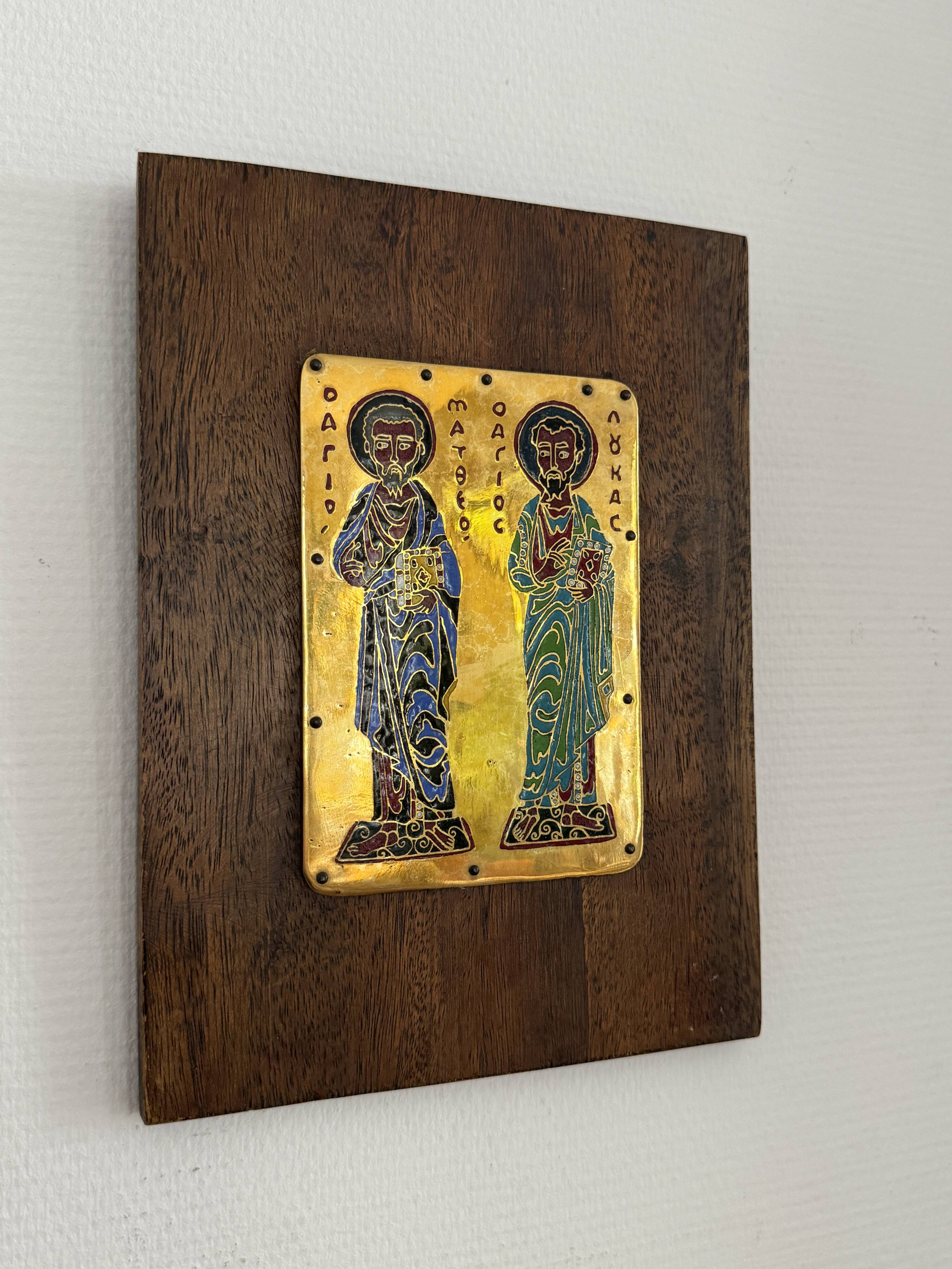 Vintage religious icon frame flea market