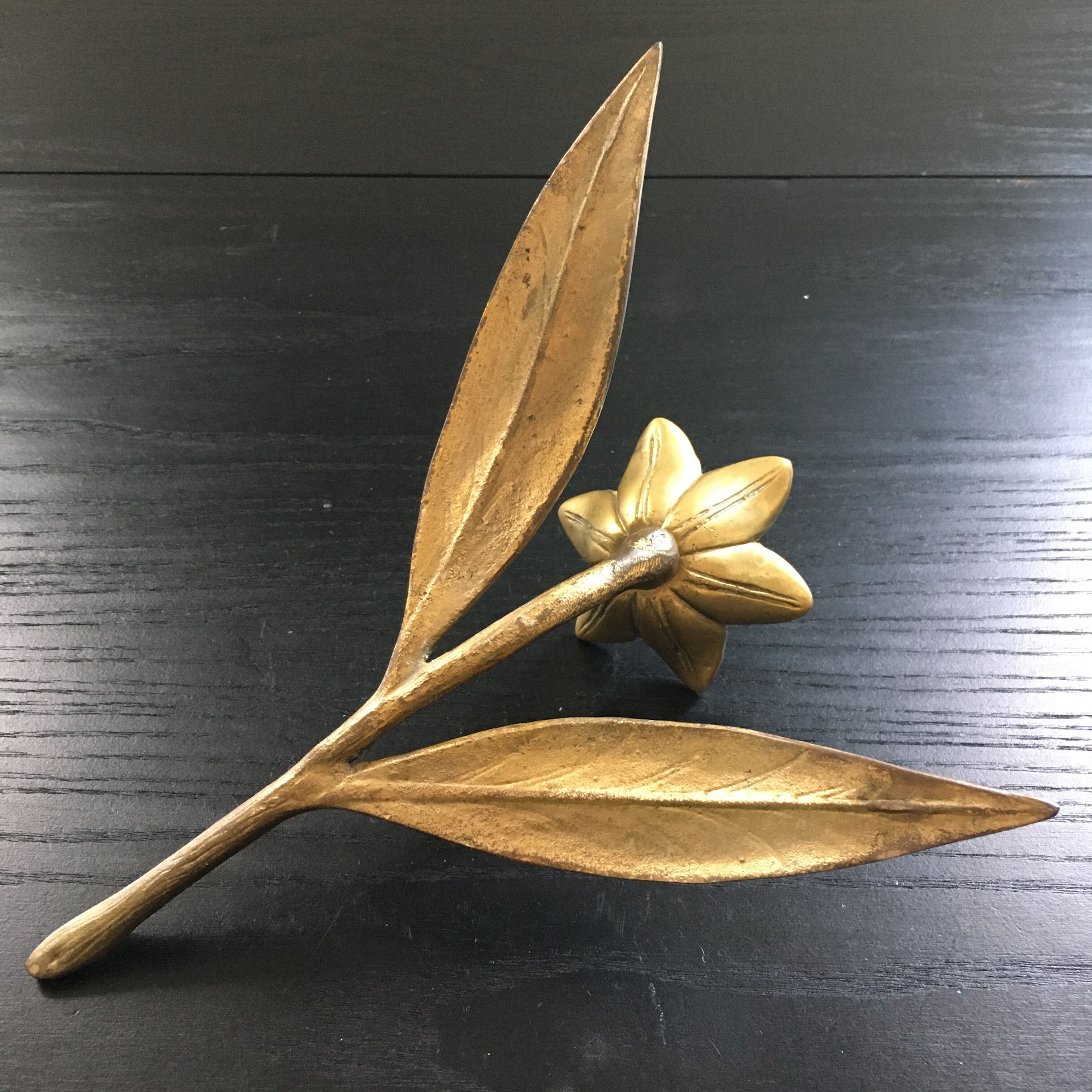 Brass flower paper press