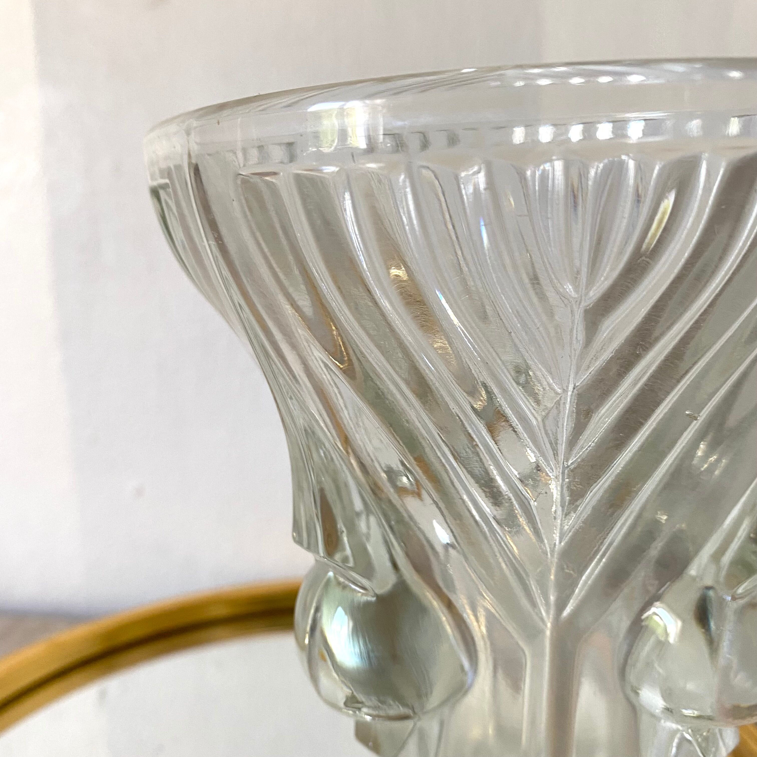 Antique vase in molded glass