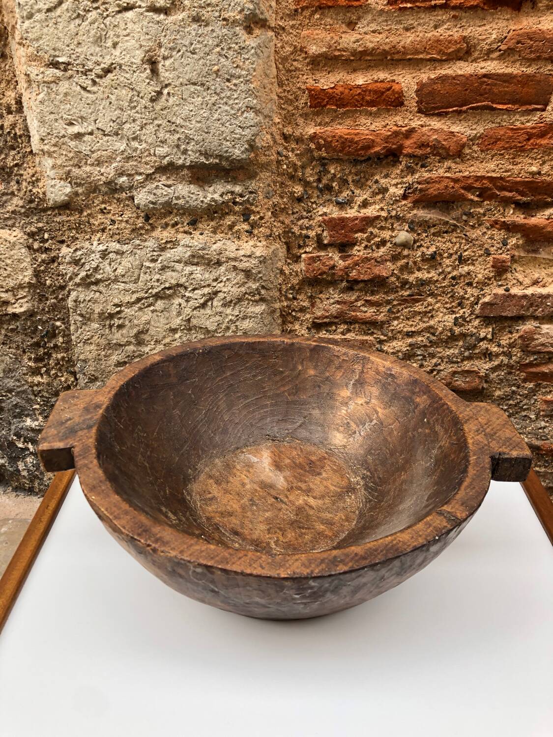 Saladier en bois brut