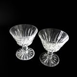 "Pyramid" crystal liquer glass designed by Fritz Kallenborg for Kosta Boda Sweden mid-century. Price