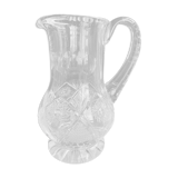 Bohemian - Water broc or orangeade (1) - Crystal blown and cut