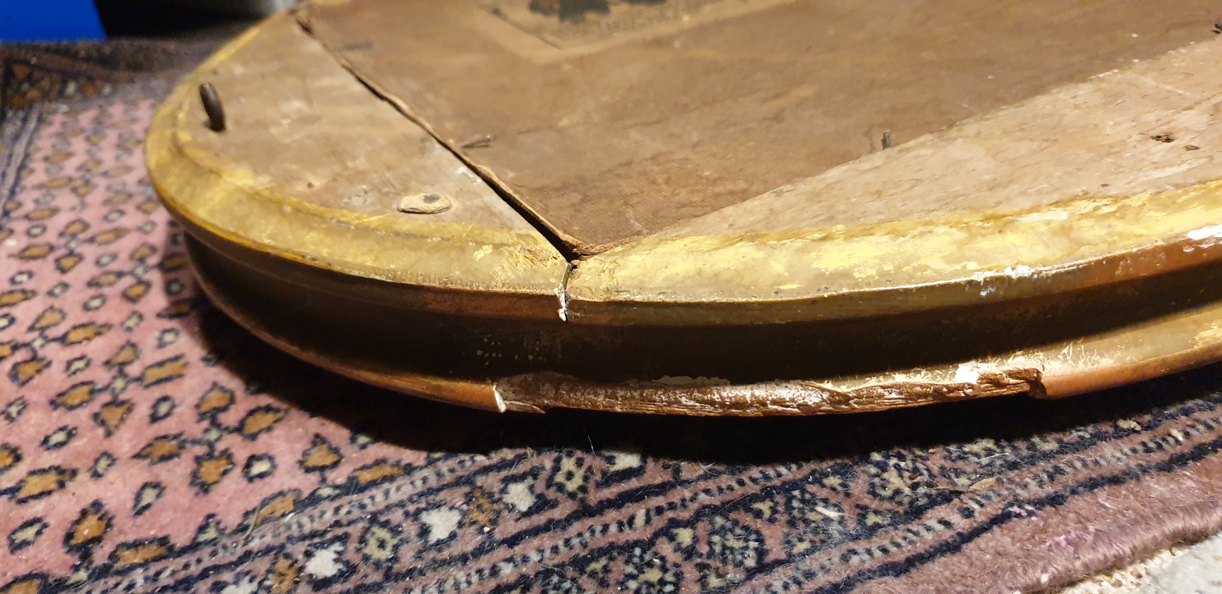 Oval mirror XIXth 43x56cm