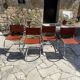 4 chaises Design Mies Van Der Rohe édition années 80