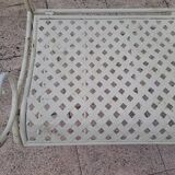 Wrought iron garden bench