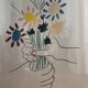 Lithographie picasso 1958 bouquet de fleurs