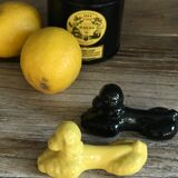 Lot of 12 vintage poodle-shaped knife holders