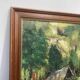 Tableau signé au couteau d'une montagne