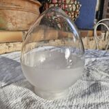 Globe en verre en forme d'obus, ogive pour lampe/ luminaire - Art-déco