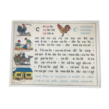 Vintage school poster