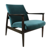 Fauteuil en velours vintage par Edmund Homa années 1970