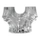 Christer Sjögren Brutalist Crystal Candle Holder, 1960s, Signed