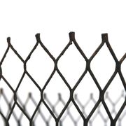 Black mesh metal cache pot in the style of Mathieu Matégot, 1950s.