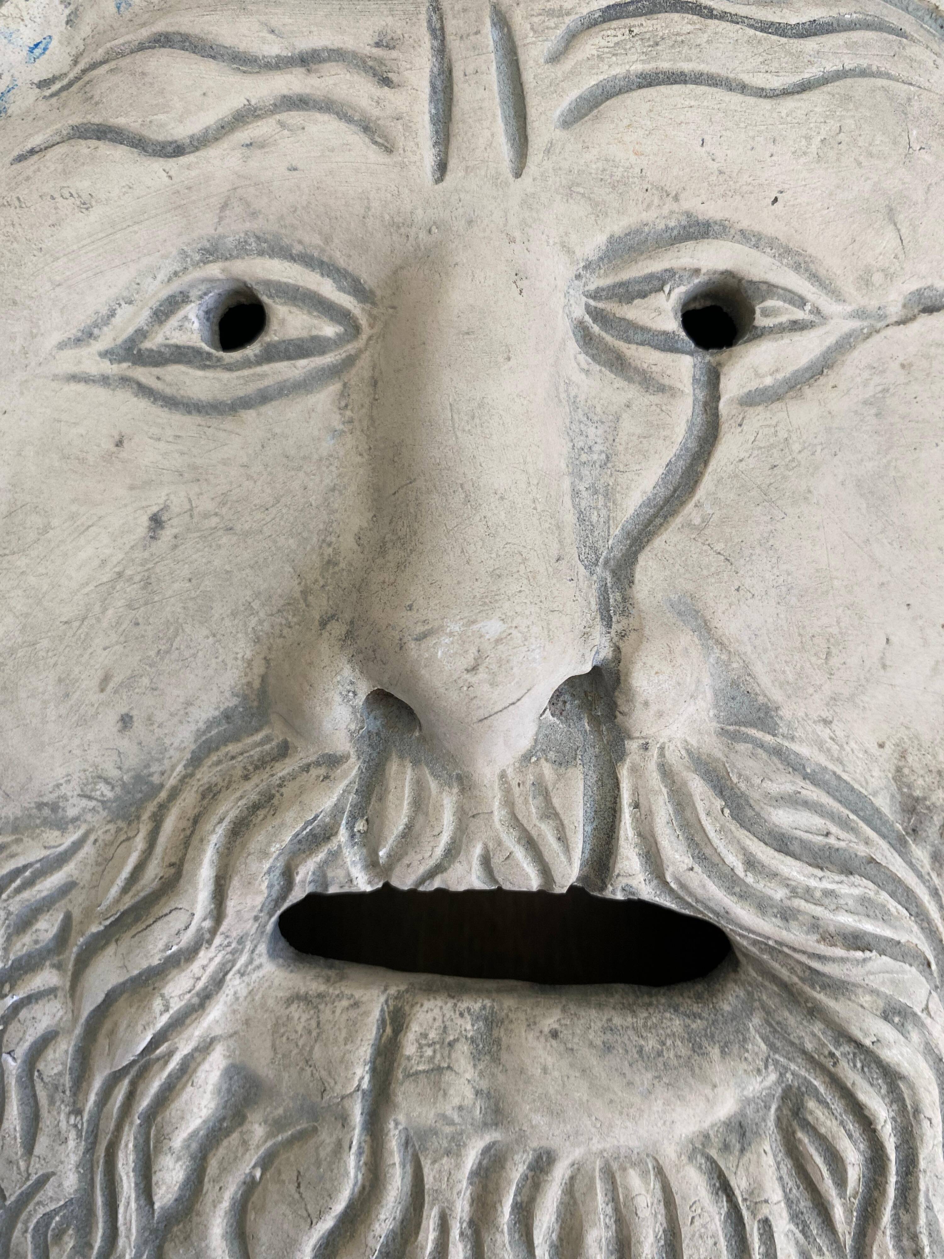 Vintage Bocca della Verità Wall Sculpture by Domenico Persiani, Rome