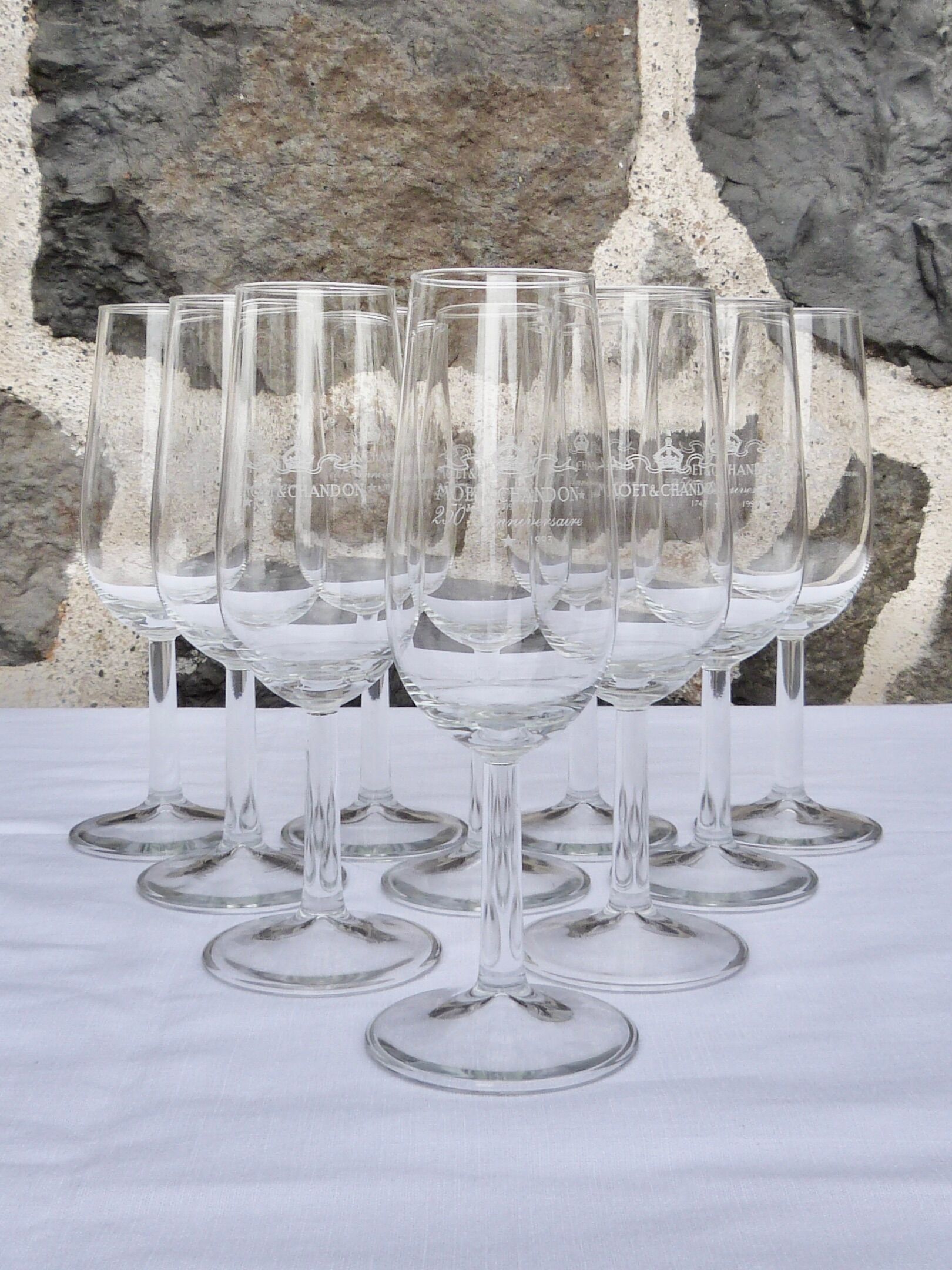 Set of 10 champagne flutes Moët & Chandon