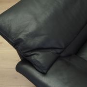 Leather sofa Alanda, Italian design, 1980s, manufacturer: B&B Italia, desig