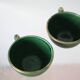 Paire de tasses vertes St Clément vintage