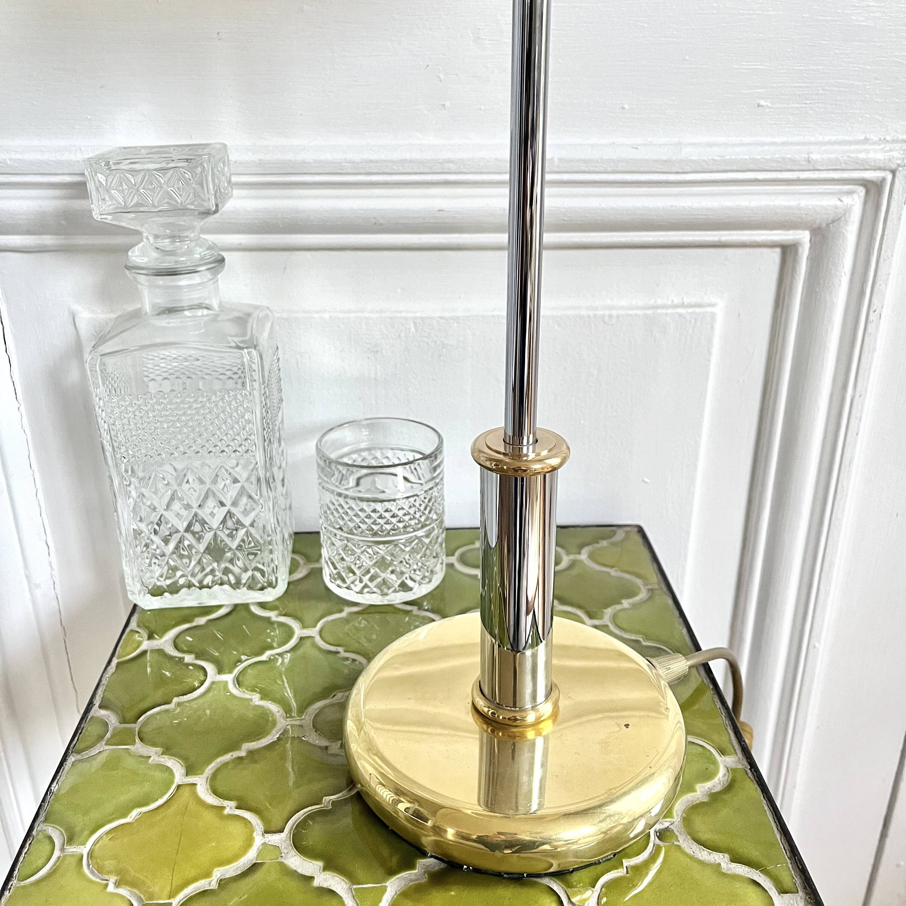 Chrome lamp base Italy 70/80