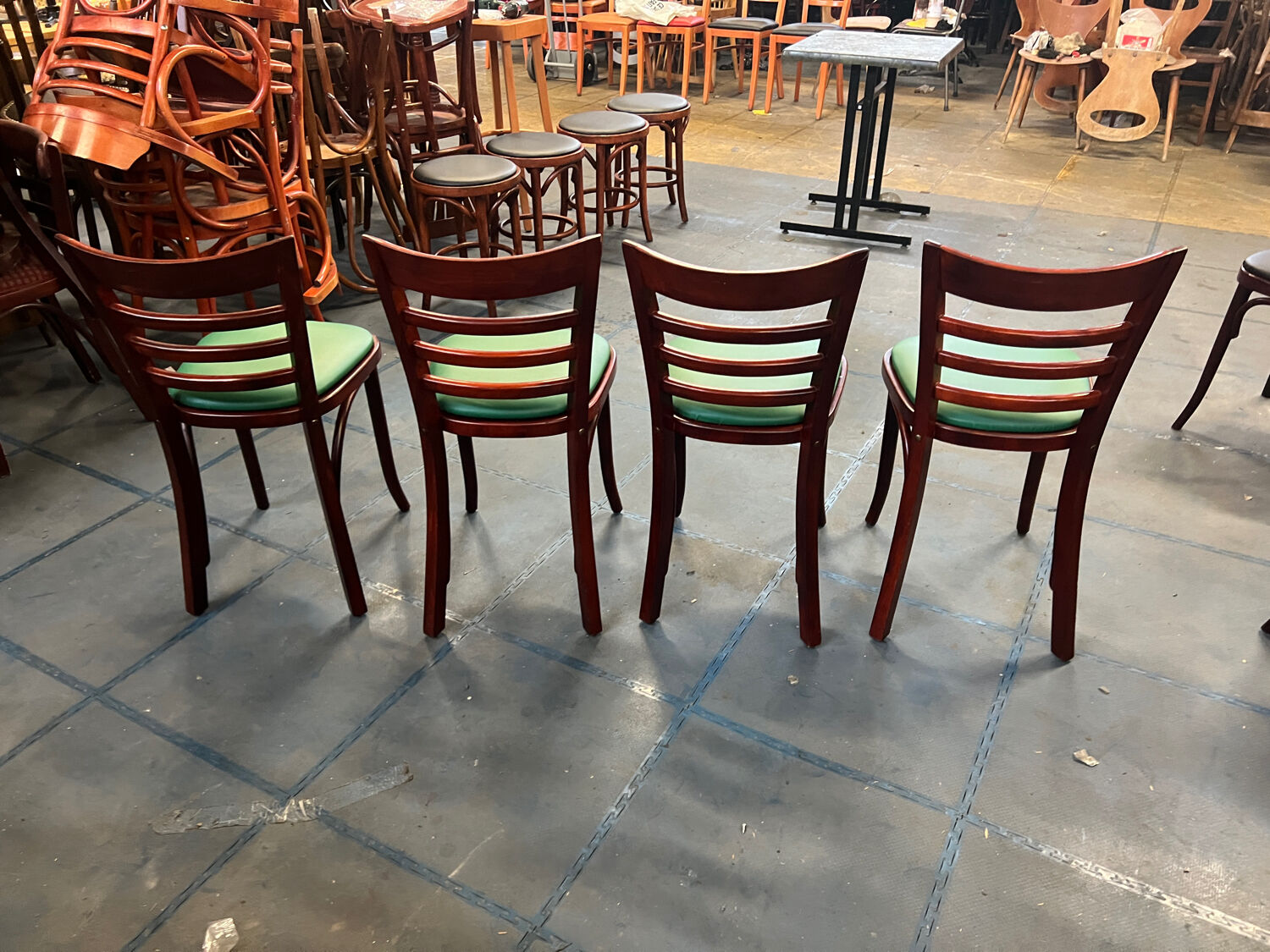 Suite of 4 bistro chairs