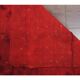 Vintage Turkish Hand-Knotted Wool Cotton Red Kilim Runner Rug 72x256