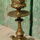 Pair of antique brass candlesticks – Napoleon III style