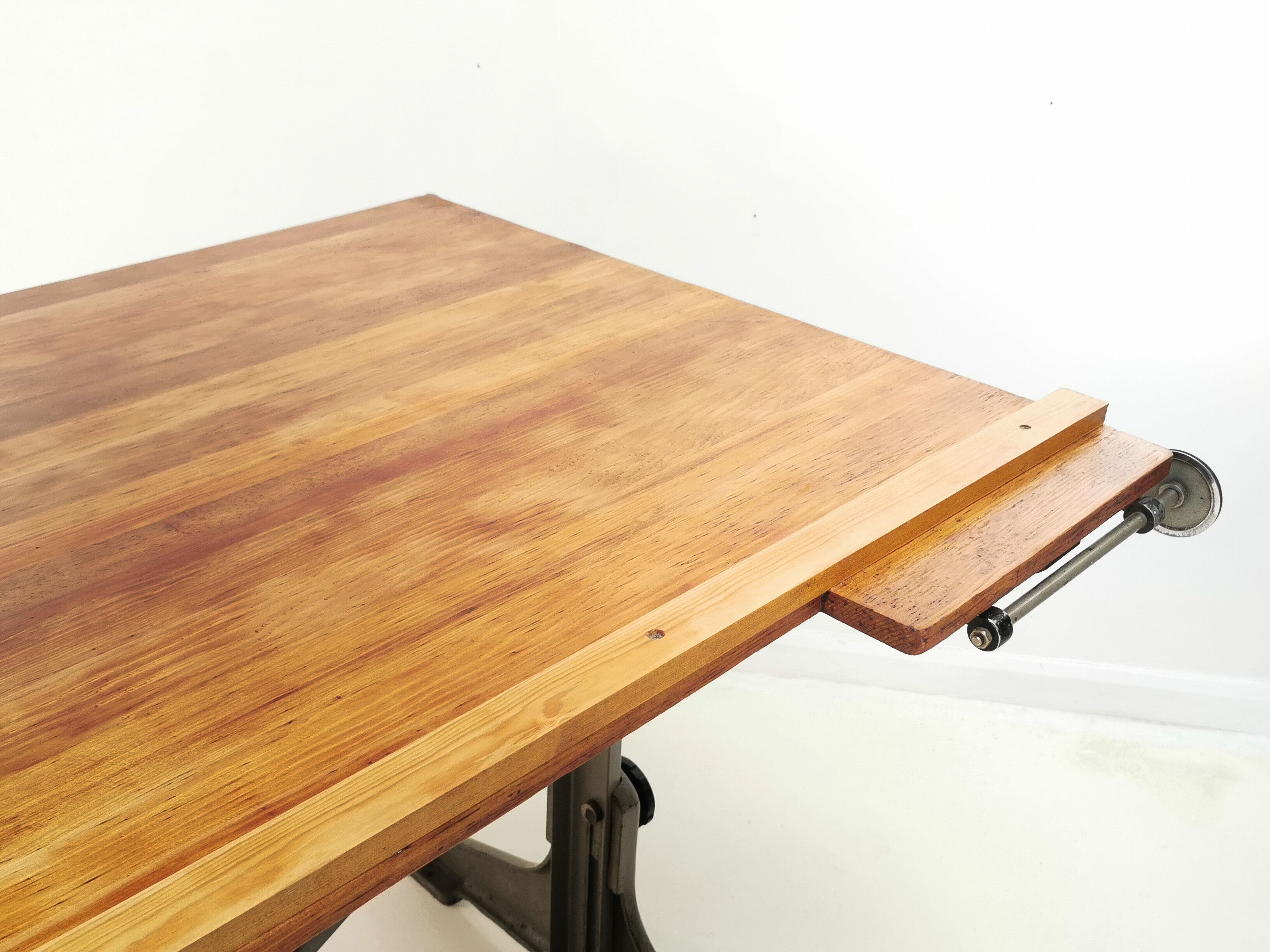Oak draughtsmans desk  an en masons & son ltd "practical" large draughtsman's table/drawing board th