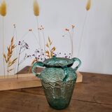 Small glass vase with 4 handles