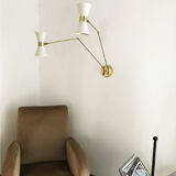 Italian applied wall articulated diabolo design 50s