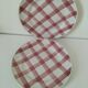 Set of dessert plates Moulin des Loups model Pink Tablecloth – 1950s