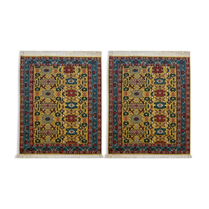 Paire de tapis kurdes