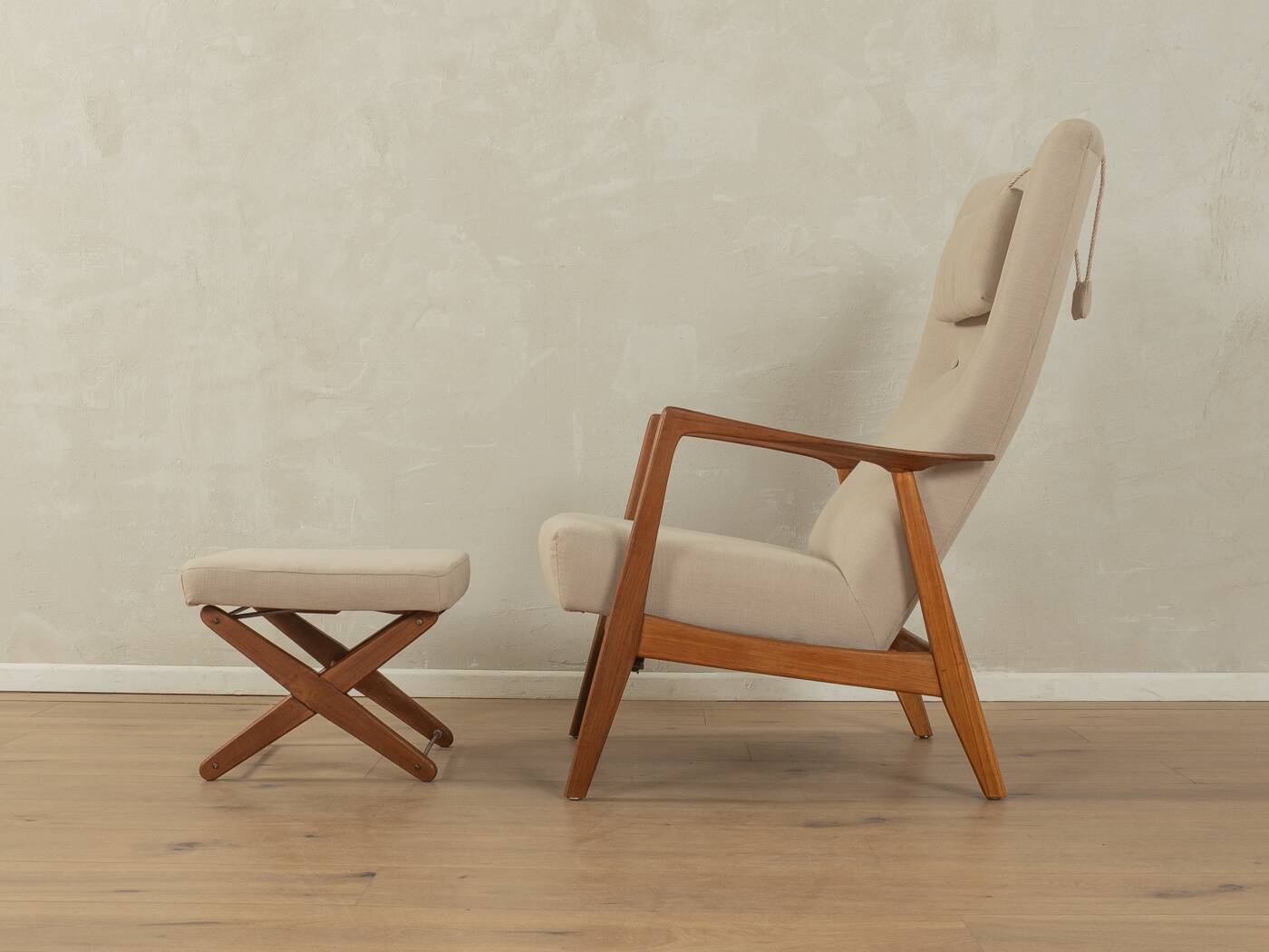 ROCK SIËSTA armchair with ottoman, Adolf Relling & Torbjørn Bekken