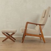 ROCK SIËSTA armchair with ottoman, Adolf Relling & Torbjørn Bekken