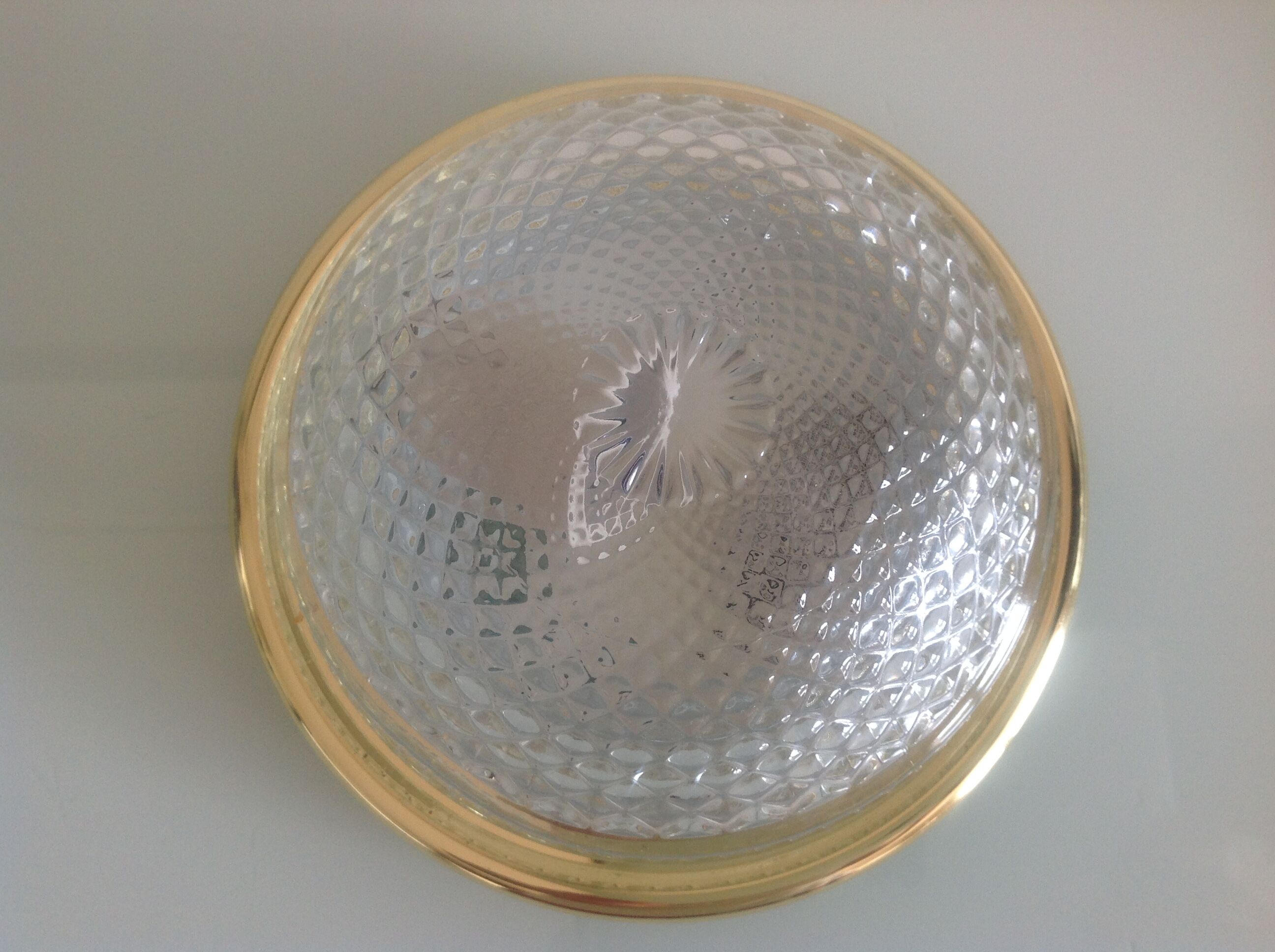 Ceiling lamp diamond tips / vintage 70s