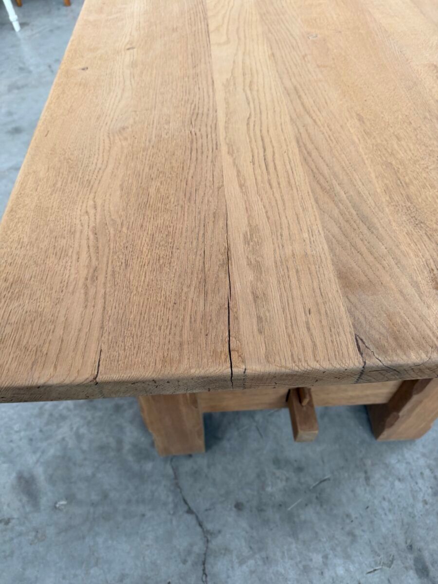 Solid oak farmhouse table