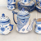 Quimper porcelain tea or coffee service signed Henriot from 76