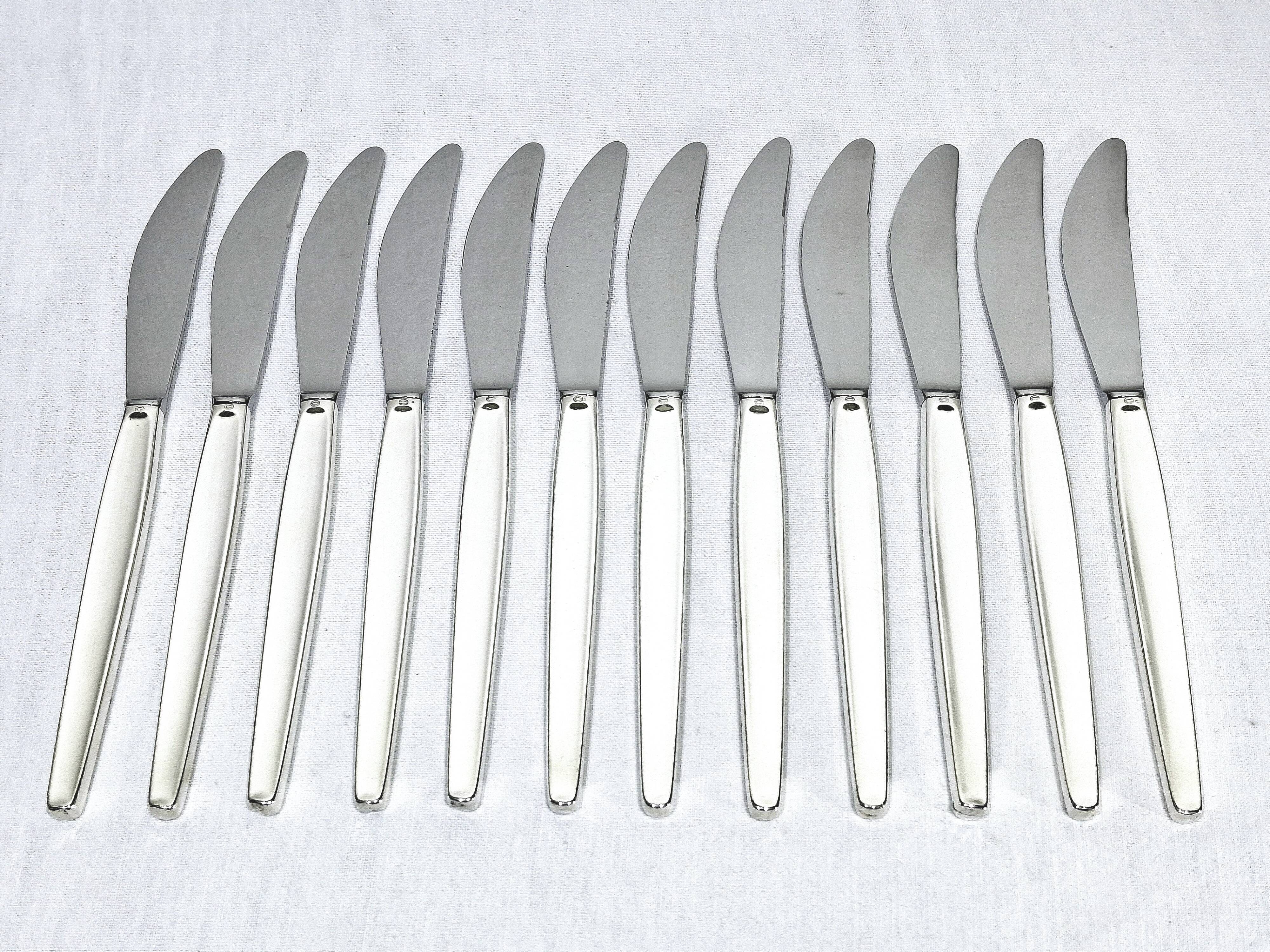 Georg jensen cutlery - cypress model - 133 pieces, sterling silver