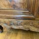 Bressane cabinet dated 1863, in walnut, ash and ash magnifying glass