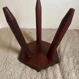 Tabouret tripode bois esprit chalet montagne