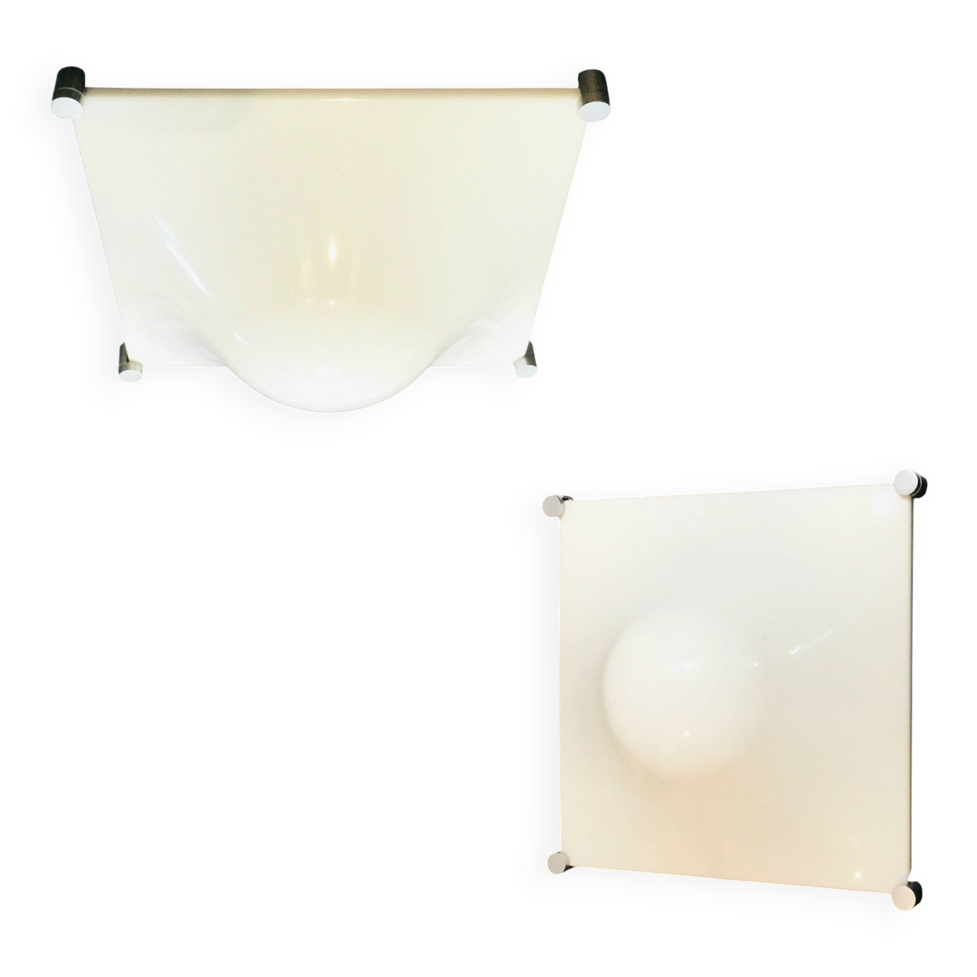 Large Space Age 'Bolla' Ceiling Light or Wall Lamp Elio Martinelli, 1970s