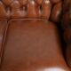 Very spacious 2-seater Chesterfield sofa in cow leather in a English look