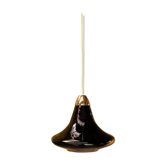 Suspension vintage noire en verre