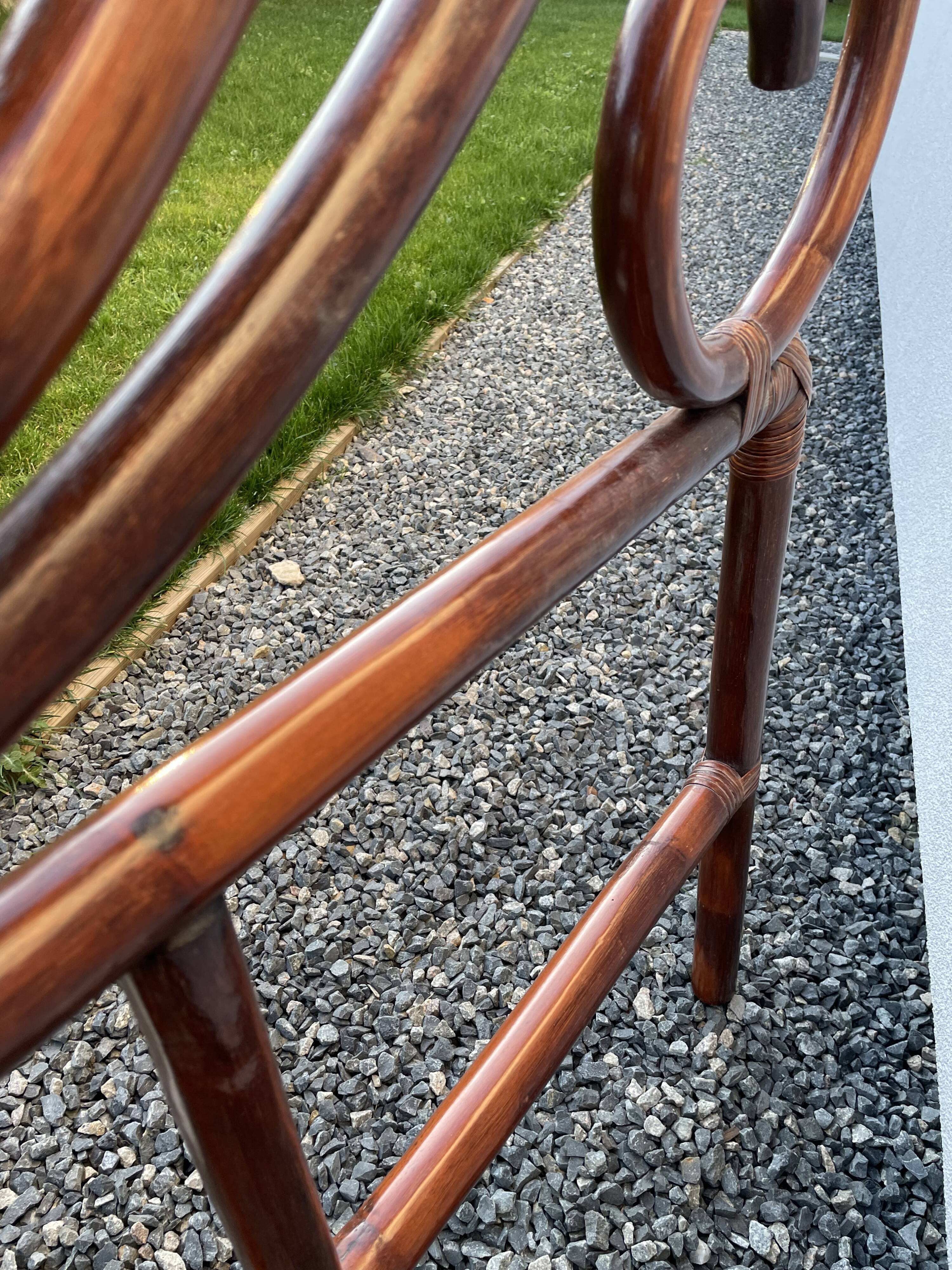 Vintage rattan headboard vintage