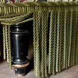 Floral cotton jacquard chaise longue