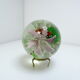 Paper press ball parchment flower, frogs and vintage insects