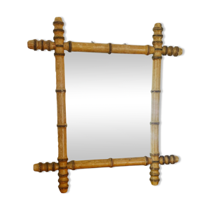 Miroir 1900 en bois clair