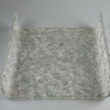 60s 70s ice glass flush mount ceiling lamp by Kaiser Leuchten Germany